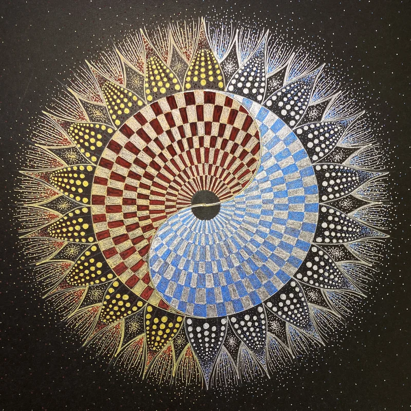 現象内観曼荼羅アート「Balance」— Chikako