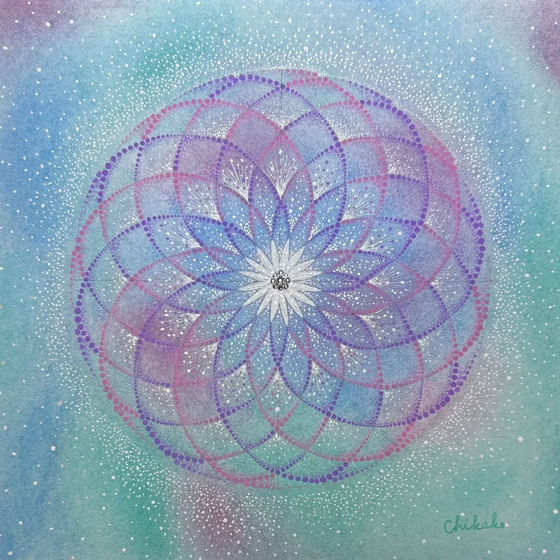 Spring Light — Phenomenological Introspection Mandala Art by Chikako