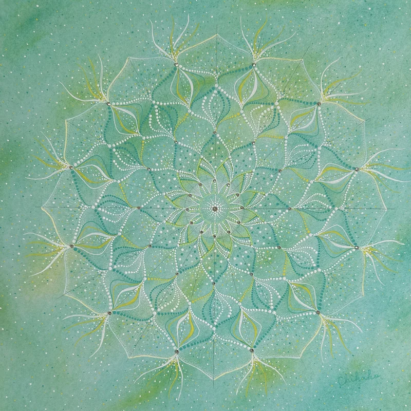 Waiting for Spring — Phenomenological Introspection Mandala Art by Chikako