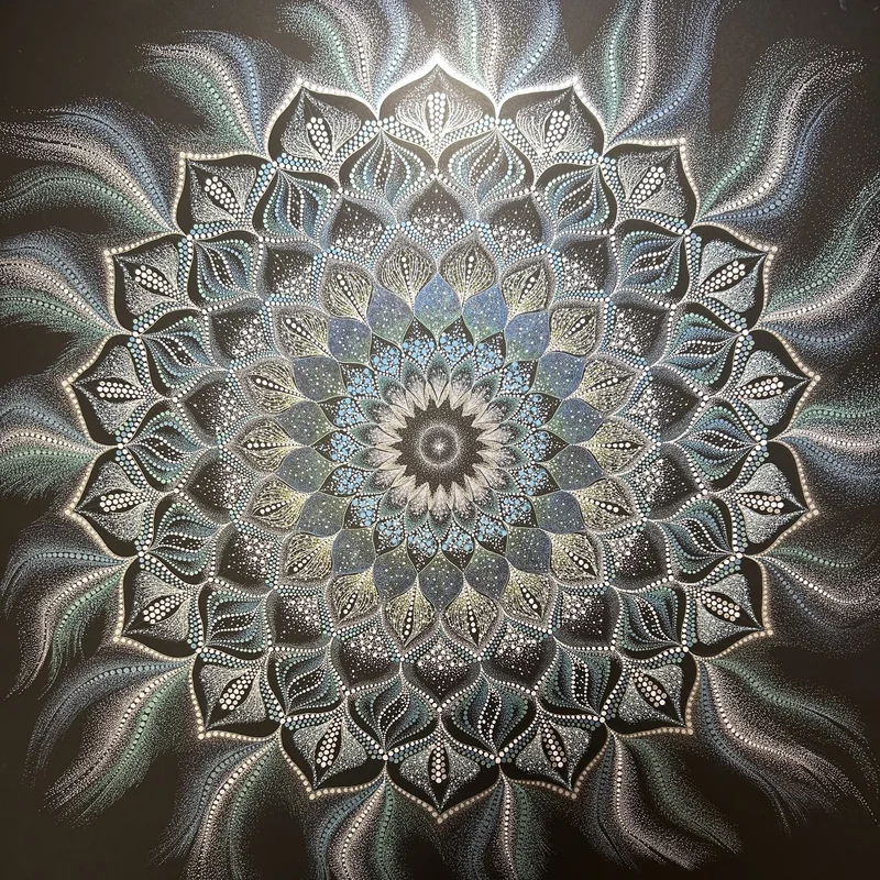 The Inner Spring — Phenomenological Introspection Mandala Art by Chikako