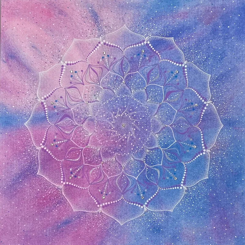 Flower — Eve of the Age of Wind — Phenomenological Introspection Mandala Art by Chikako