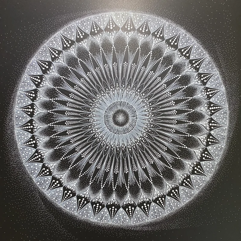 現象内観曼荼羅アート「鏡〜mirror〜」— Chikako