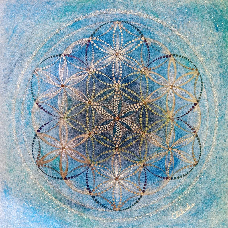 現象内観曼荼羅アート「天空〜Le ciel〜」— Chikako