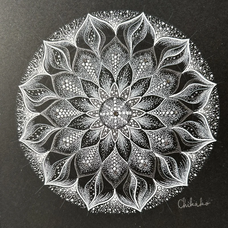現象内観曼荼羅アート「Flow」— Chikako