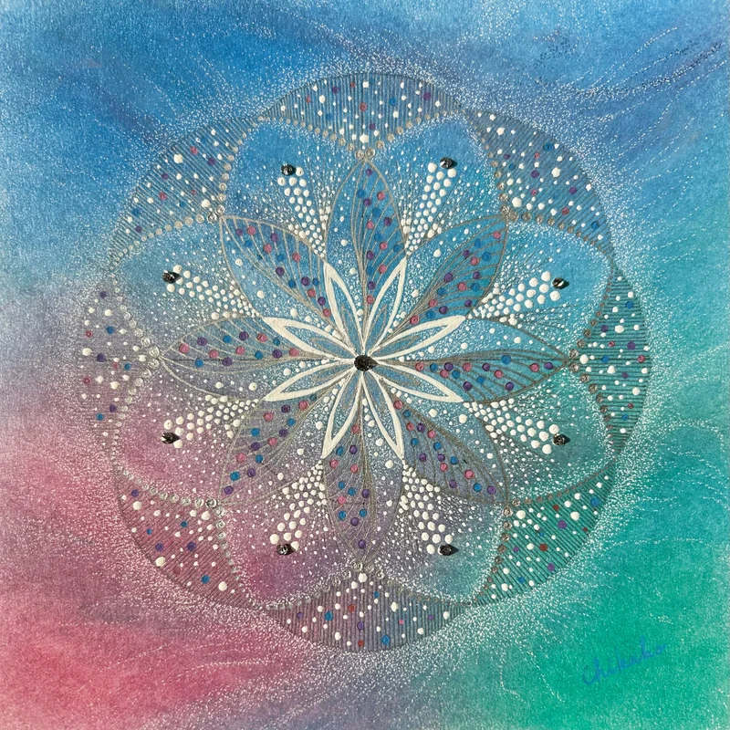 現象内観曼荼羅アート「夏の兆し」— Chikako