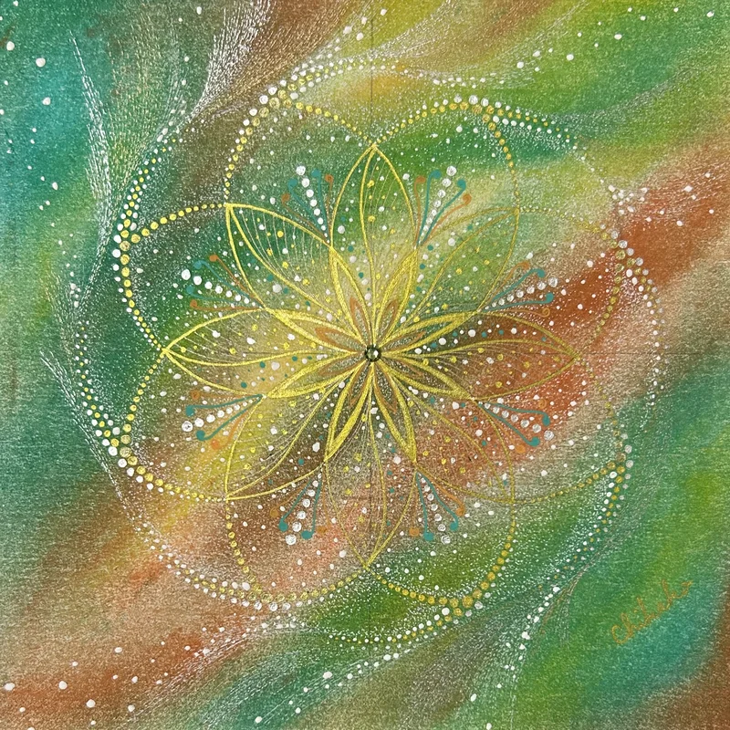 現象内観曼荼羅アート「自分を愛する〜Love myself〜」— Chikako
