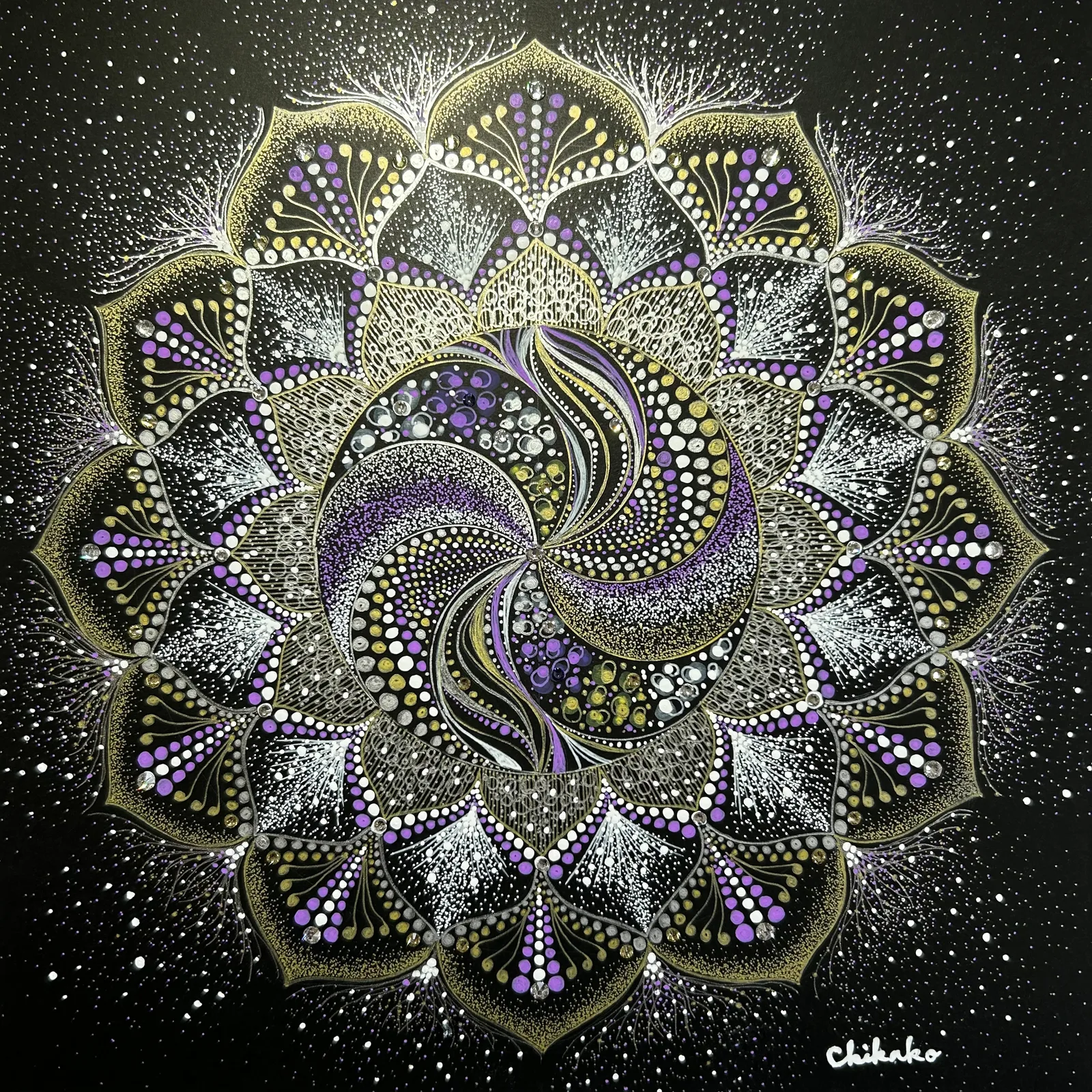 Prologue to a New Life — Kumano Reminiscence — Phenomenological Introspection Mandala Art by Chikako