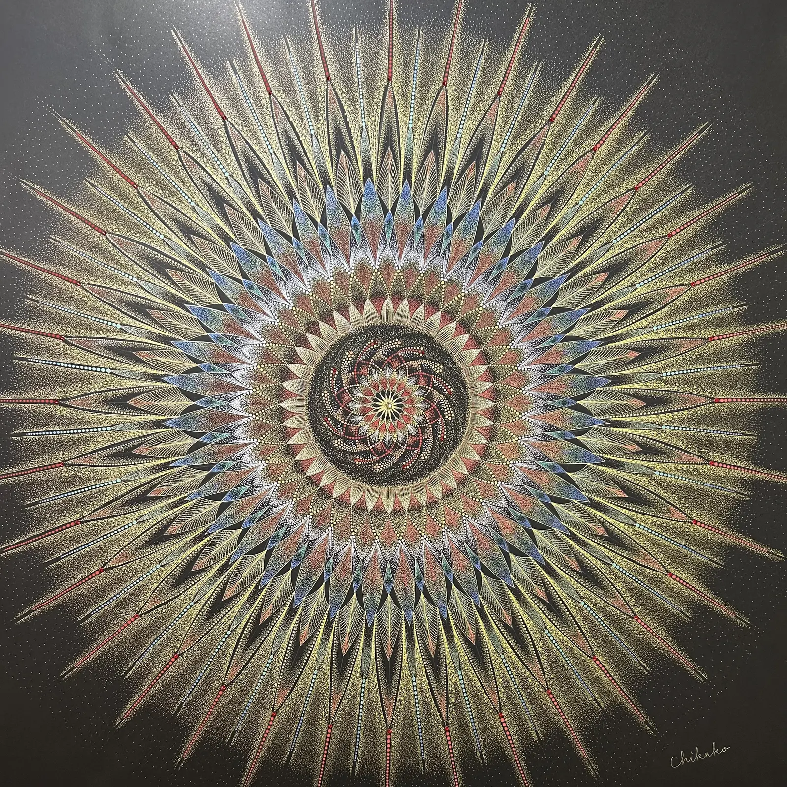 Phoenix — Integration — Phenomenological Introspection Mandala Art by Chikako