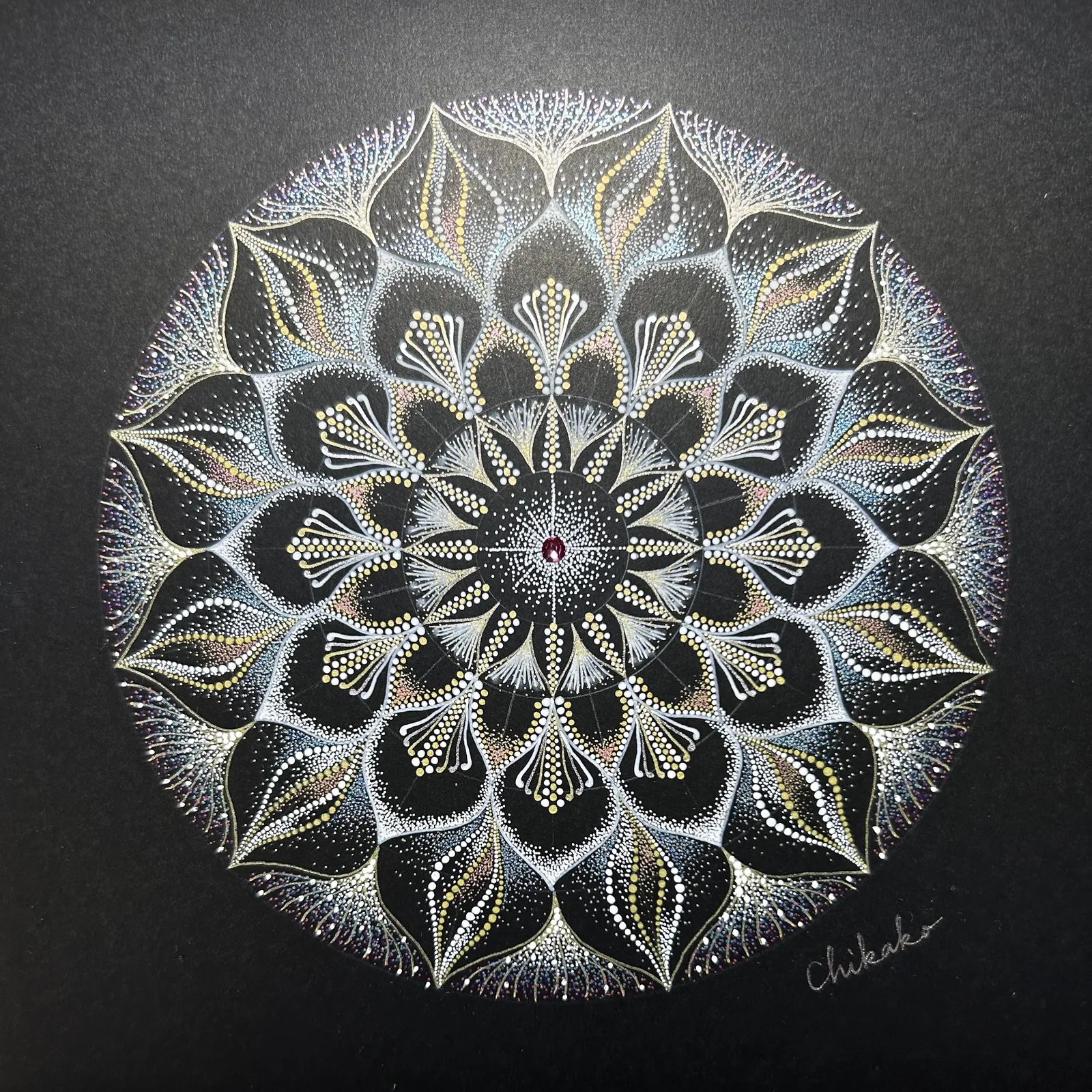 Gratitude — Phenomenological Introspection Mandala Art by Chikako