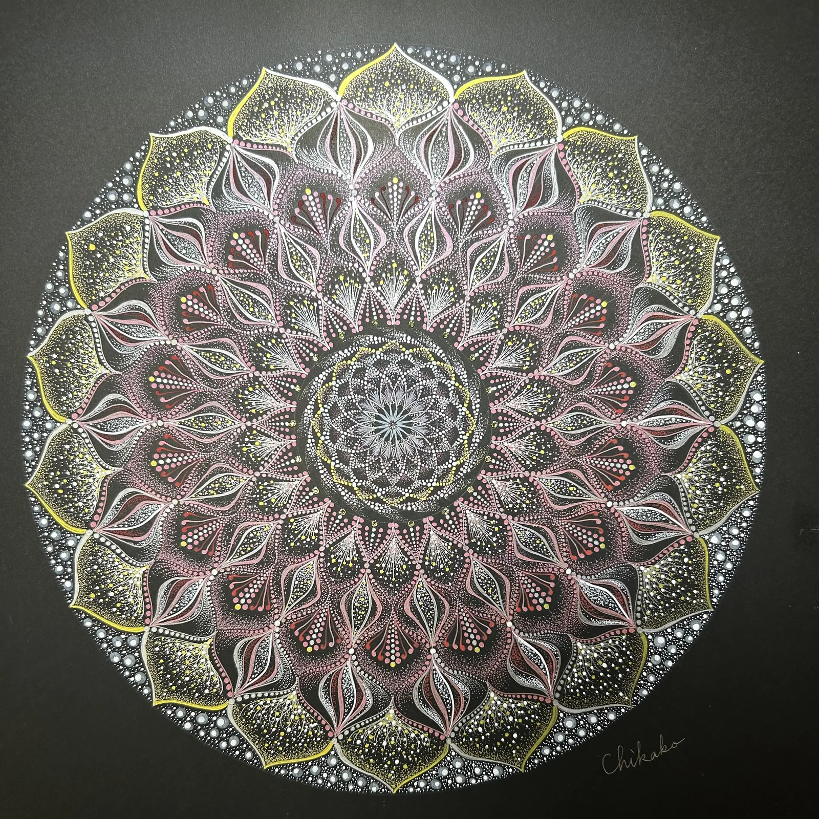 Cherry Blossoms 2025 — Phenomenological Introspection Mandala Art by Chikako