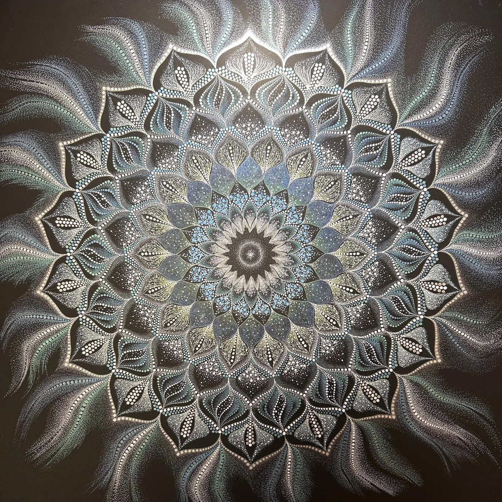The Inner Spring — Phenomenological Introspection Mandala Art by Chikako