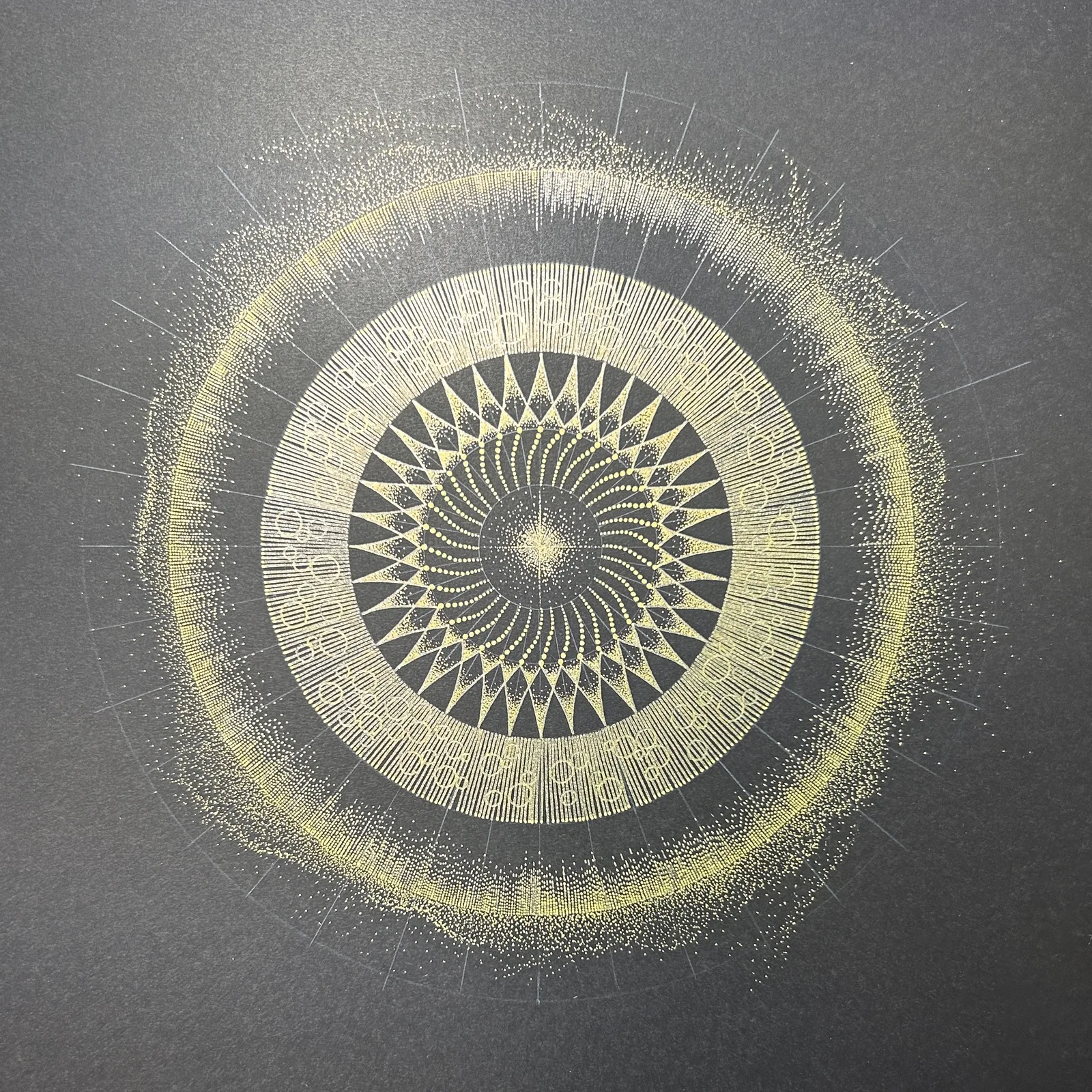 Genesis of Fluctuation — Phenomenological Introspection Mandala Art by Chikako