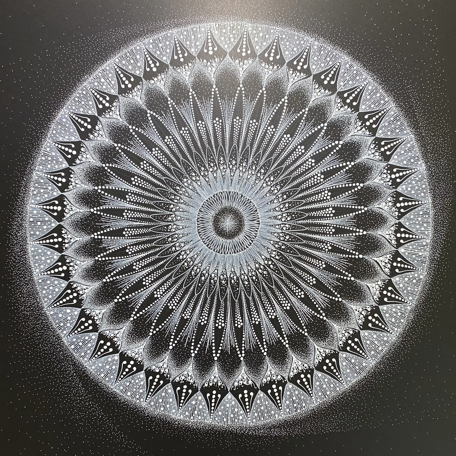 Mirror — Phenomenological Introspection Mandala Art by Chikako