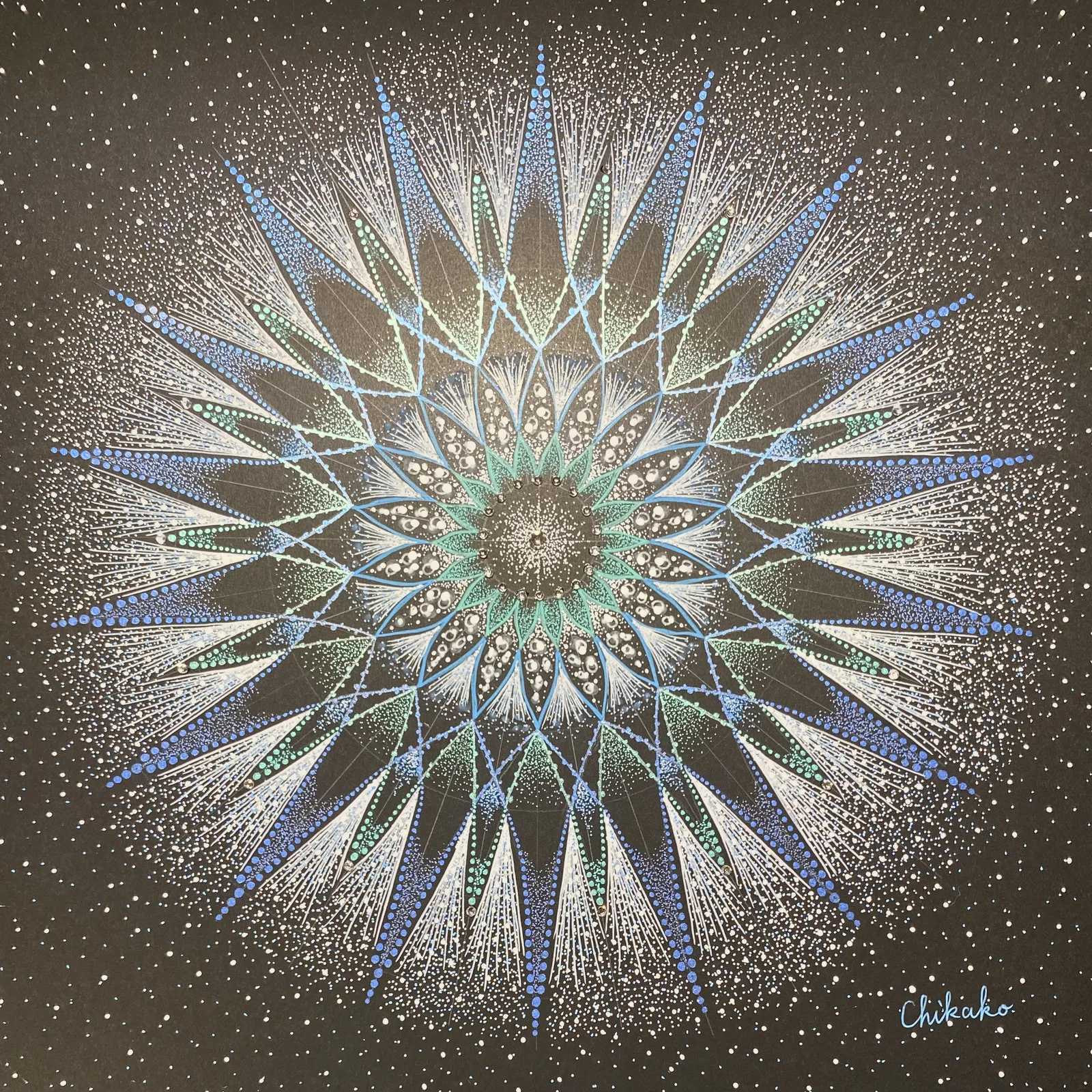 現象内観曼荼羅アート「Re〜輪廻〜」— Chikako