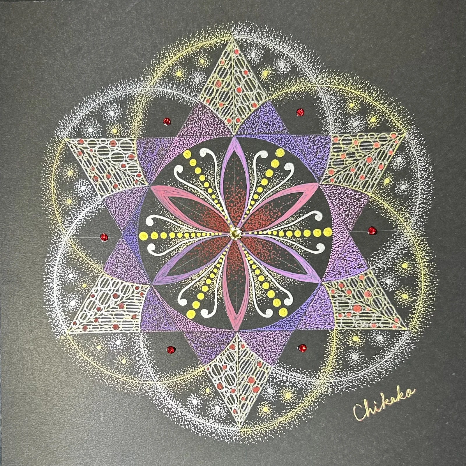 Grounding — Phenomenological Introspection Mandala Art by Chikako