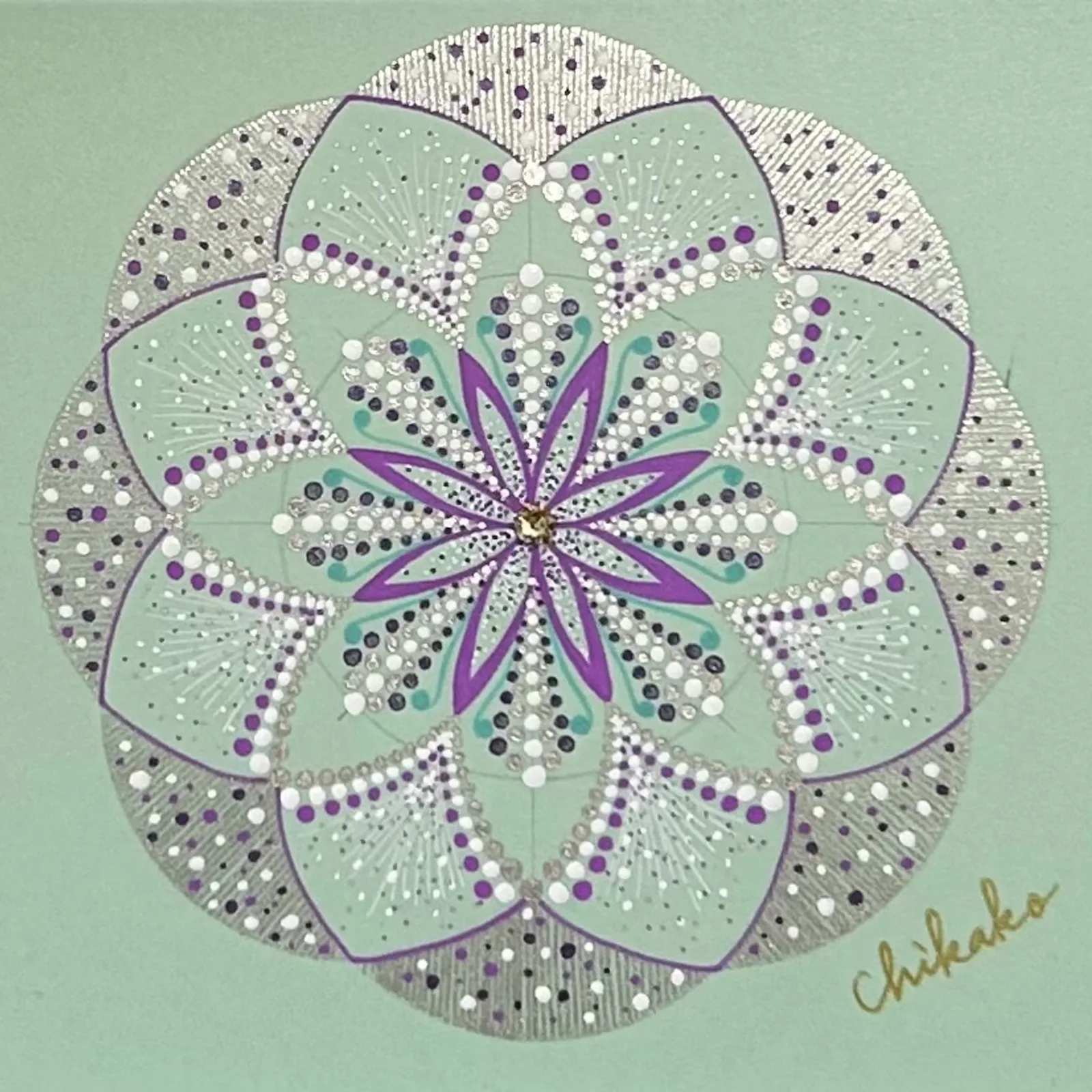 現象内観曼荼羅アート「私の癒し」— Chikako