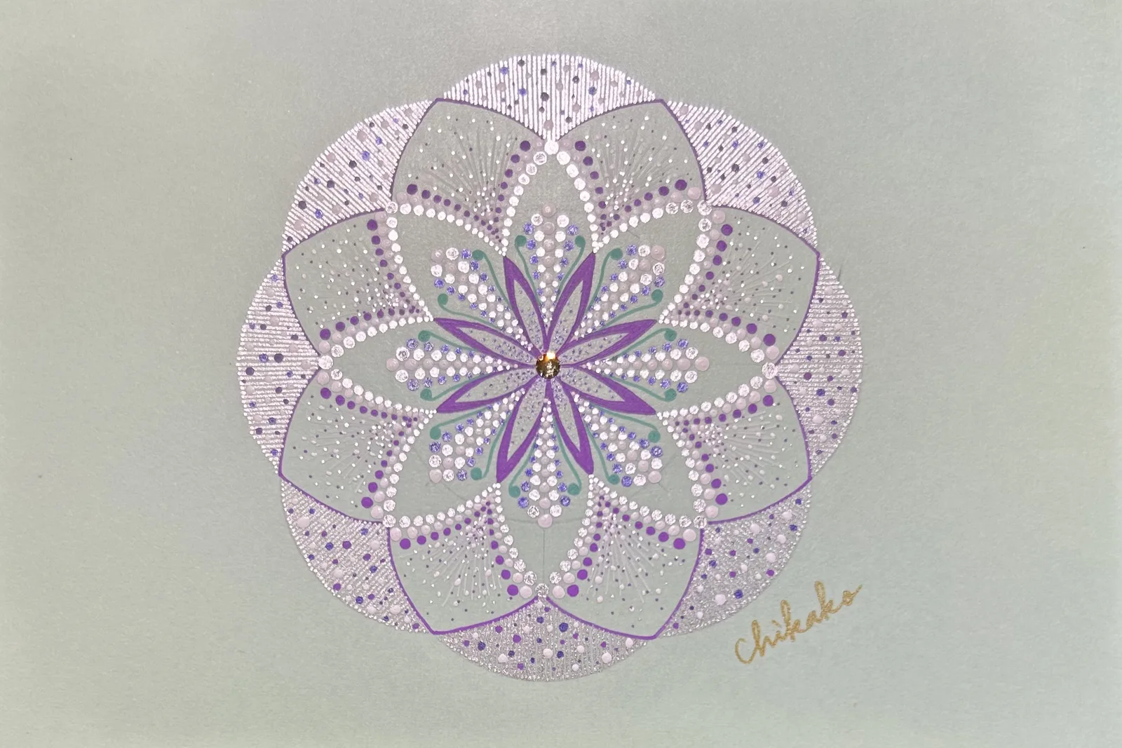 My Healing — Phenomenological Introspection Mandala Art by Chikako