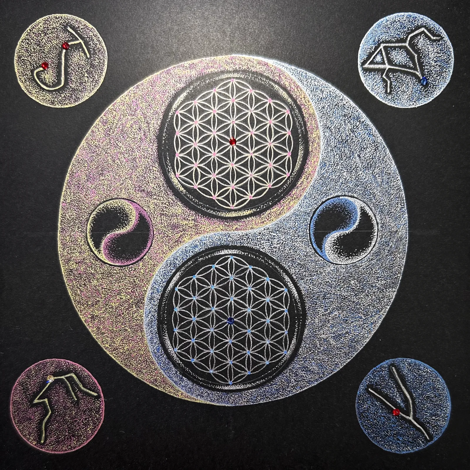 A Promise with the Soul — Phenomenological Introspection Mandala Art by Chikako