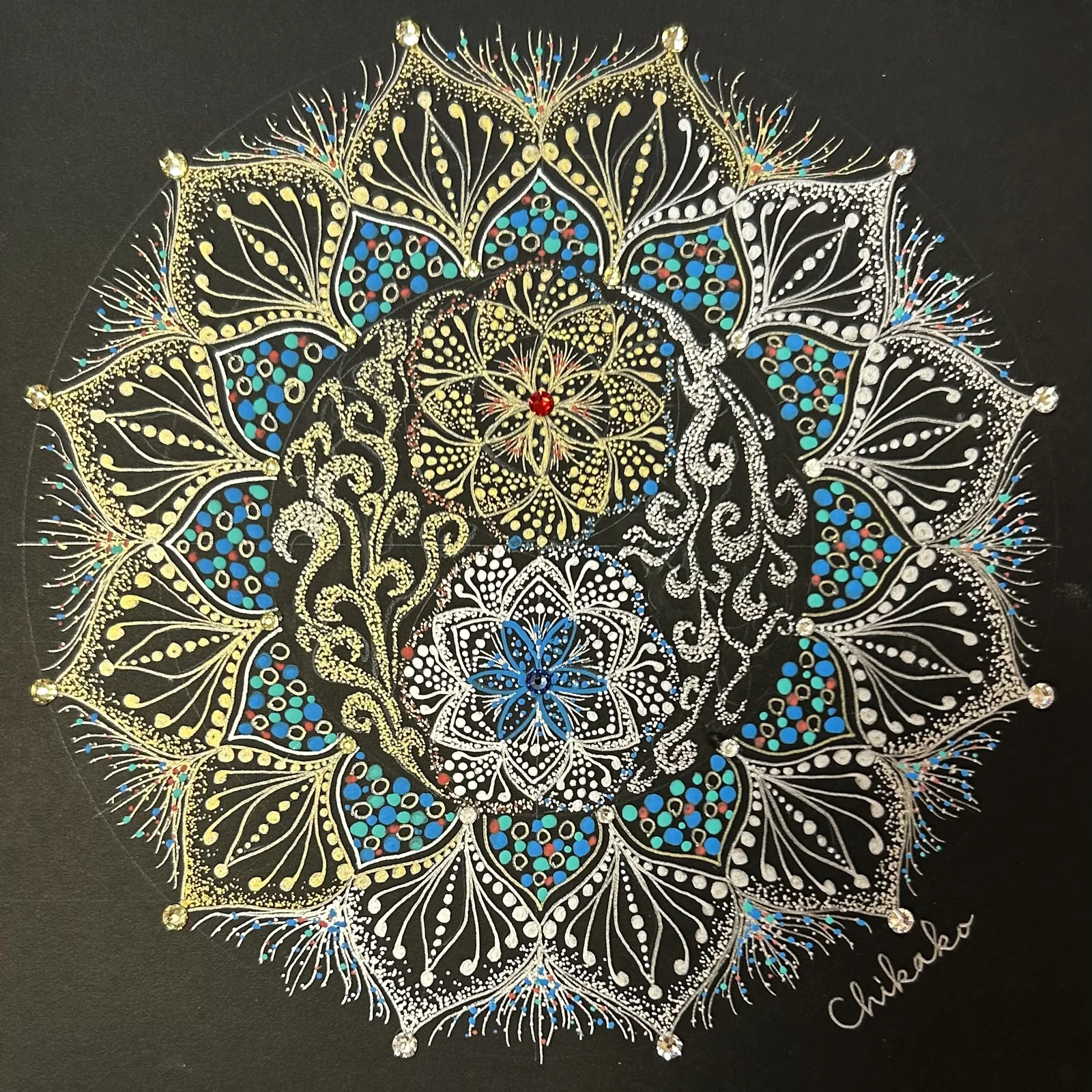 Oneness — Integration — Phenomenological Introspection Mandala Art by Chikako